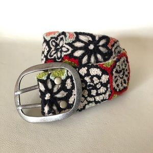 Floral Embroidered Belt